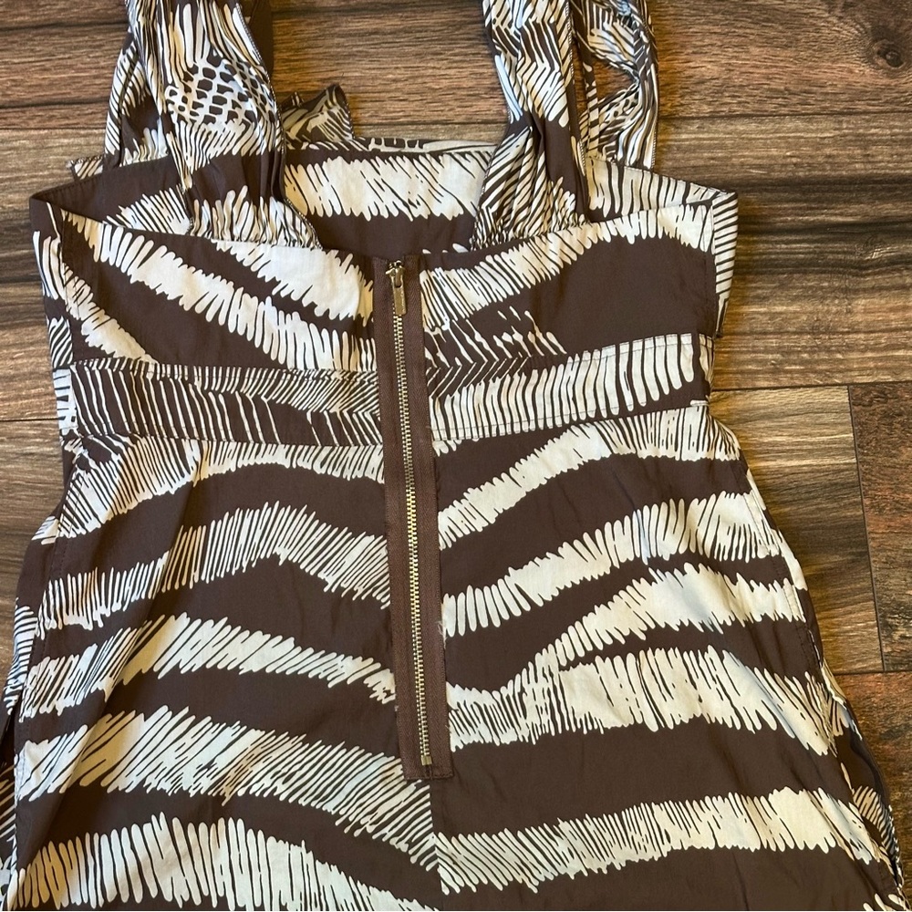BCBGMAXAZRIA Cocoa Combo Animal
Print Sleeveless MIDI Sundress. Size XS - Picture 13 of 14